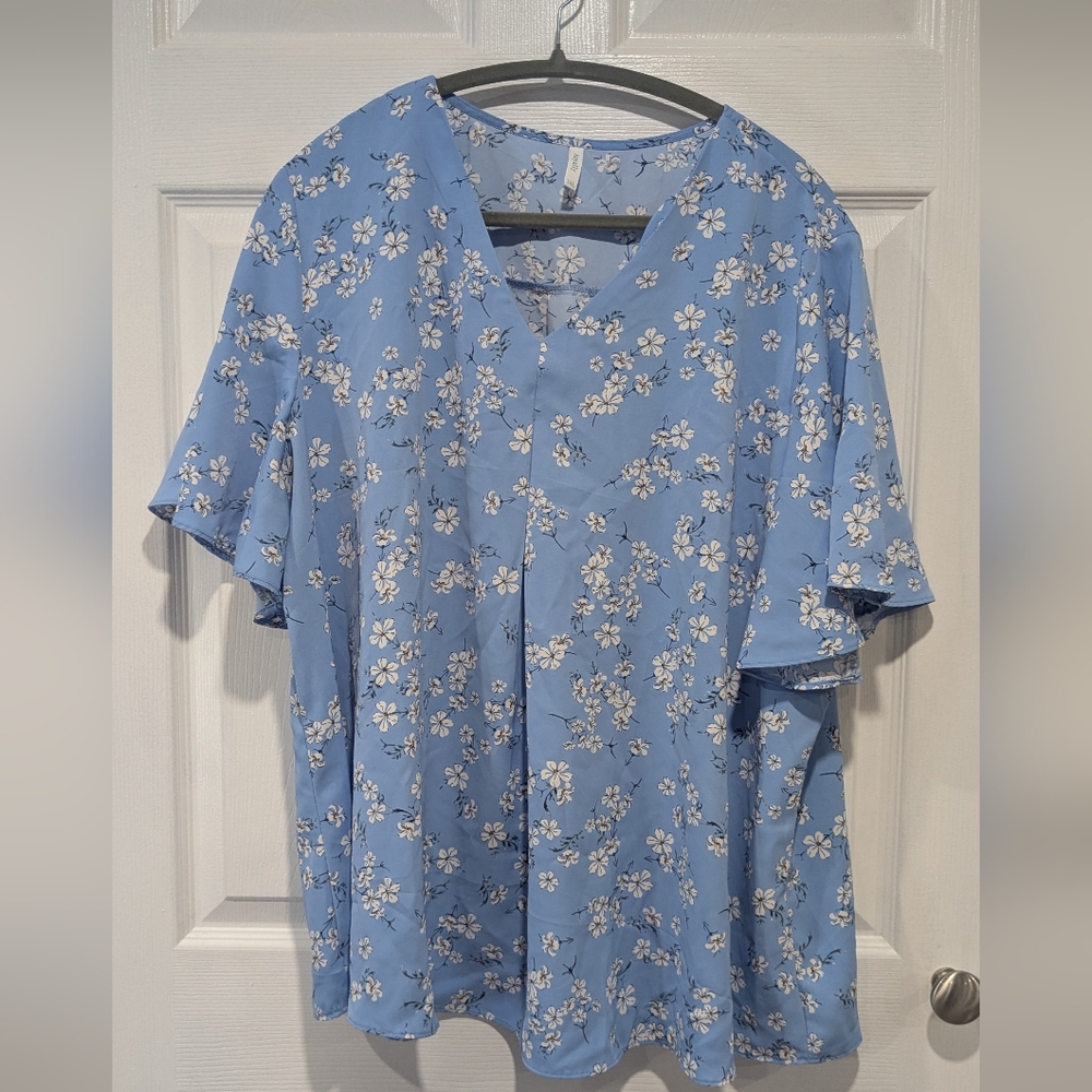 💚 Anyally Petal Chiffon Blouse - Picture 2 of 5